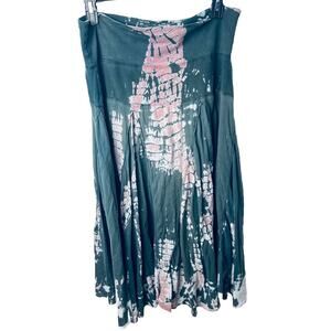 Cute Options Sz L Tie Dyed Maxi Skirt Boho Retro 80's Pull On Comfy Flowy